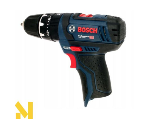 Акумуляторний ударний дриль-шуруповерт Bosch GSB 12V-15 + набор біт і сверл 39 шт + сумка