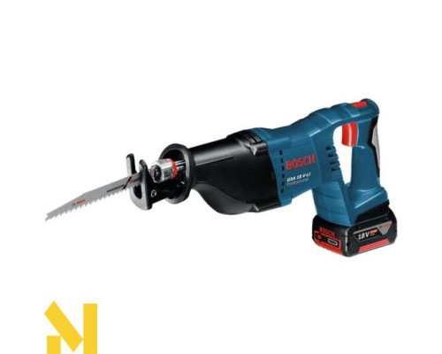 Пила шабельна акумуляторна Bosch GSA 18V-LI Professional + GBA 18 В 4,0 А*год + GAL 18V-40