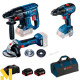 Набір інструментів акумуляторних Bosch GBH 180-LI + GSR 18V-50 + GWS 180-LI Professional