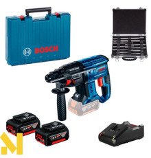 Перфоратор акумуляторний Bosch GBH 180-LI з набором свердл 11 шт (0615990M33)