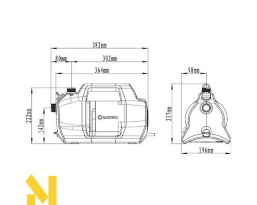Насос поверхневий Gardena 4100 Silent