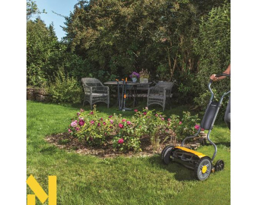 Газонокосарка механічна барабанна Fiskars StaySharp Plus Reel Mower 113872 (1015649)