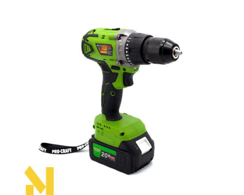 Шуруповерт акумуляторний Procraft Industrial PA18BL Extra (комплект з 2 АКБ та ЗП)