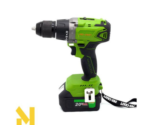 Шуруповерт акумуляторний Procraft Industrial PA18BL Extra (комплект з 2 АКБ та ЗП)