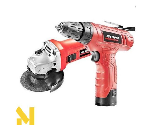 Набір інструментів STARK AG750 + CD-10-2 Li Ion