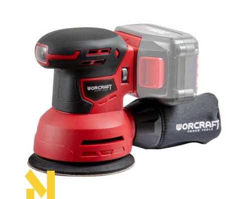 Шліфмашина ексцентрикова акумуляторна Worcraft CRS-S20Li (без АКБ и ЗП)