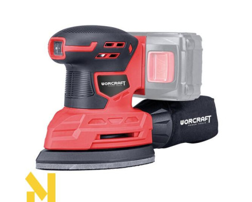 Шліфмашина дельтовидна акумуляторна Worcraft CPMS-S20Li (без АКБ та ЗП)