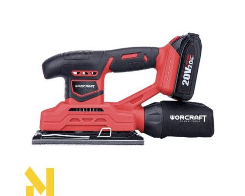 Шліфмашина вібраційна акумуляторна Worcraft CFS-S20Li (без АКБ та ЗП)