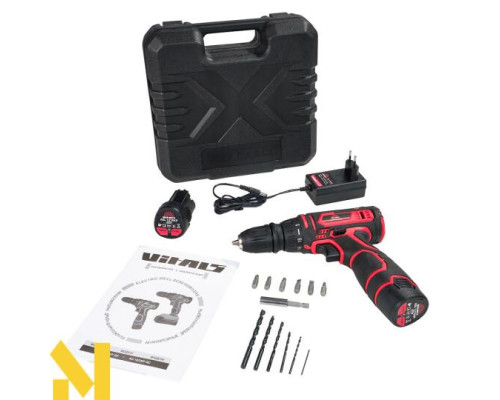 Акумуляторний дриль-шуруповерт Vitals AU 12/2KP QC