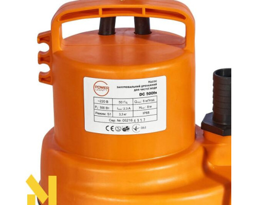 Насос занурювальний дренажний Powercraft DC 500fn