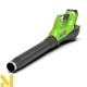 Повітродувка садова акумуляторна Greenworks G40ABK2