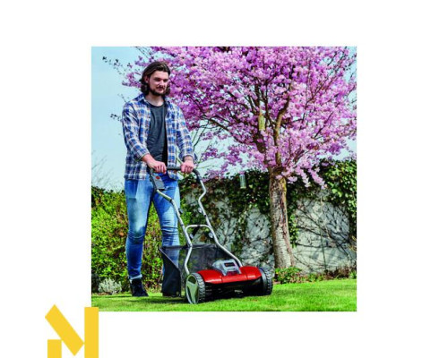 Газонокосарка акумуляторна/механічна Einhell GE-HM 18/38 Li-Solo (без АКБ та ЗП)