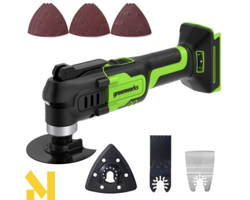 Багатофункціональний інструмент (реноватор) акумуляторний Greenworks G24MT (без АКБ та ЗП)