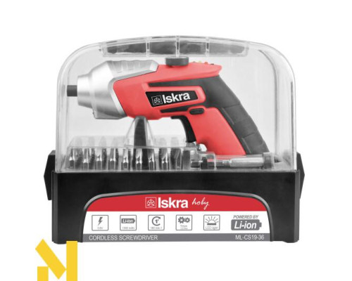 Шуруповерт акумуляторний ISKRA ML-CS19-36