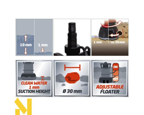 Насос занурювальний Einhell GE-DP 7330 LL ECO