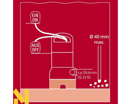 Насос для брудної води Einhell GC-DP 9040 N