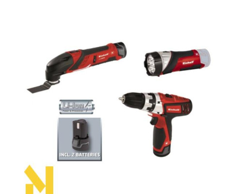 Набір інструментів акумуляторних Einhell TE-TK 12 Li Kit (TE-CD 12 Li + TE-MG 12 Li + Led)