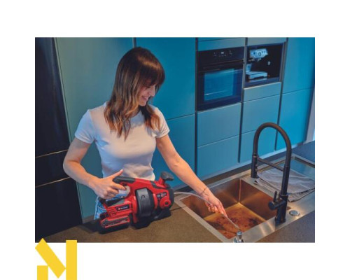 Пристрій для прочищення труб акумуляторний Einhell TE-DA 18/760 Li Solo (без АКБ та ЗП)