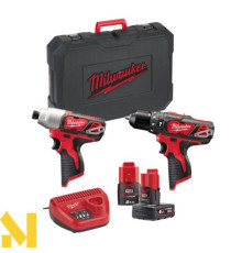 Набір інструментів акумуляторних Milwaukee M12 BPP2B-421C
