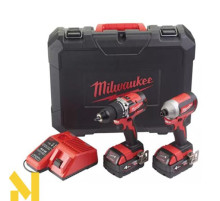 Набір інструментів акумуляторних Milwaukee M18 CBLPP2A-402C