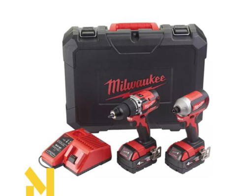 Набір інструментів акумуляторних Milwaukee M18 CBLPP2A-402C
