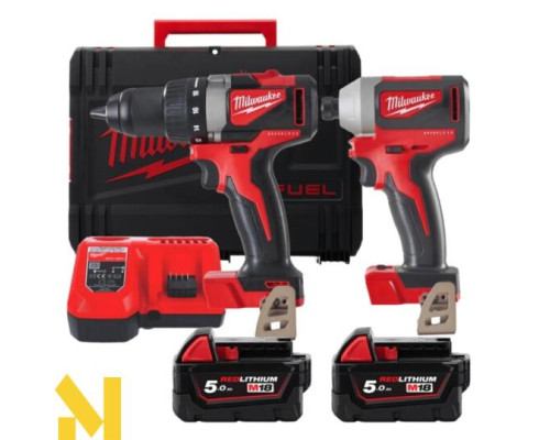 Набір інструментів акумуляторних Milwaukee M18 BLPP2B2-502X