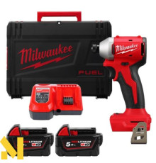 Гвинтоверт акумуляторний ударний Milwaukee M18 BLIDR-502X