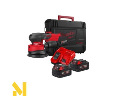 Шліфмашина ексцентрикова акумуляторна Milwaukee M18 FROS125-502X