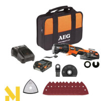 Багатофункціональний інструмент (реноватор) акумуляторний AEG OMNI 18C LI-202 B KIT