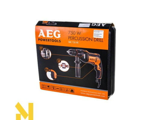 Дриль ударний AEG SBE750RE
