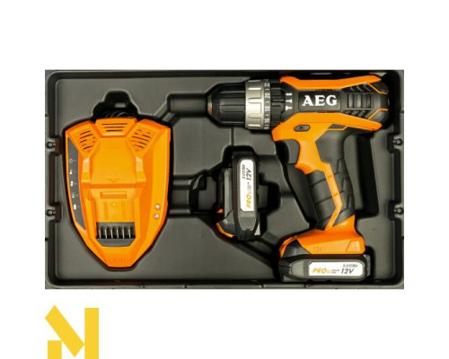 Дриль-шуруповерт аккумуляторний ударний AEG BSB12G3LI-202C