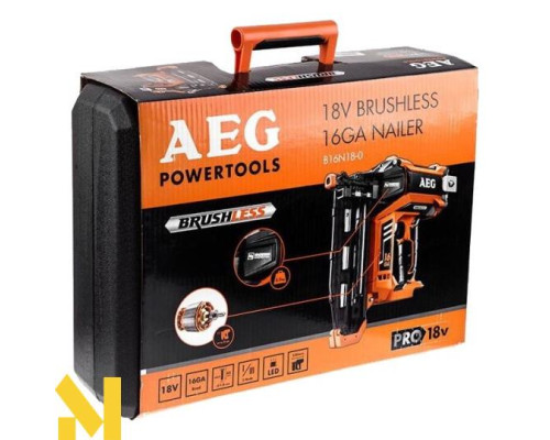 Цвяхозабивач акумуляторний AEG B16N18-0 (без АКБ та ЗП)