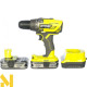 Дриль-шуруповерт акумуляторний Ryobi R18DD3-215S