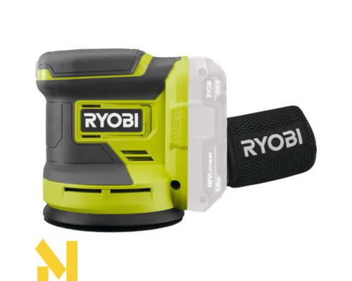 Шліфмашина ексцентрикова акумуляторна Ryobi ONE+ RROS18-0 (без АКБ та ЗП)