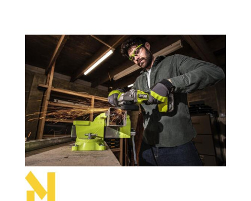 Болгарка (кутова шліфмашина) акумуляторна Ryobi RAG18X-1C40S