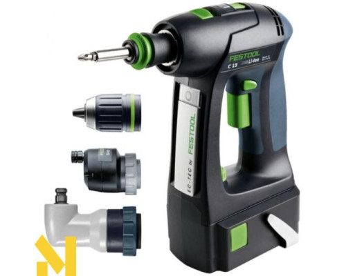 Акумуляторна дриль-шуруповерт Festool C 15 Li 5,2-Set
