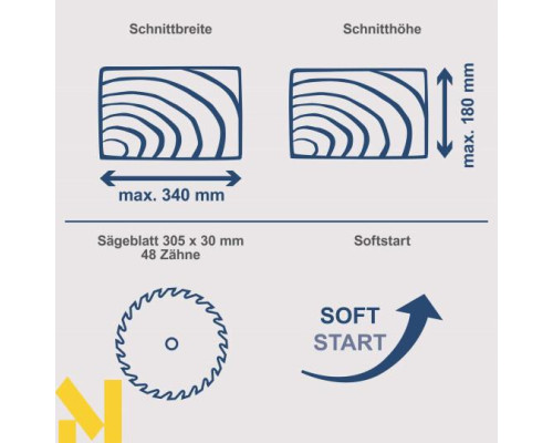 Пила торцювальна Scheppach HM305SL