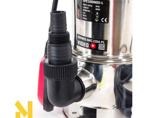 Насос занурювальний NAC SPE100INOX-L