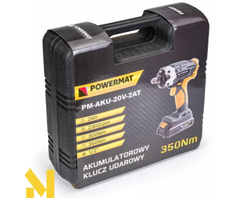 Гайковерт акумуляторний Powermat PM-AKU-20V-2AT