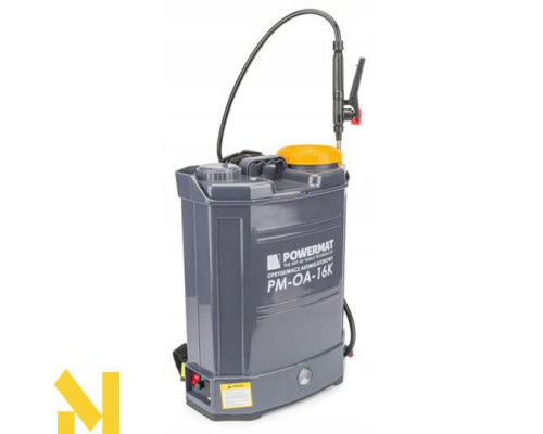 Обприскувач акумуляторний ранцевий Powermat PM-OA-16K