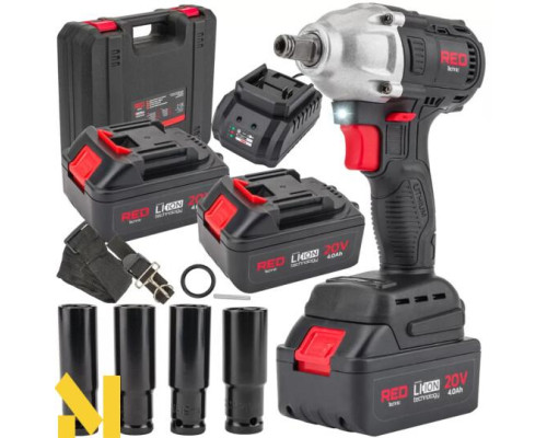 Гайковерт акумуляторний RED TECHNIC RTAKU0026