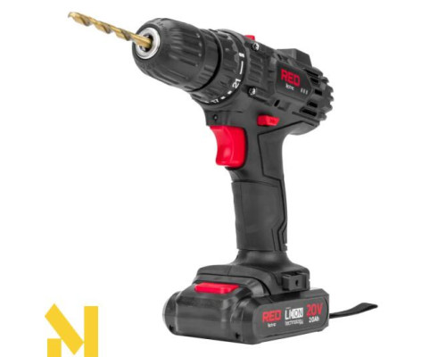 Дриль-шуруповерт акумуляторний RED TECHNIC RTWA0033