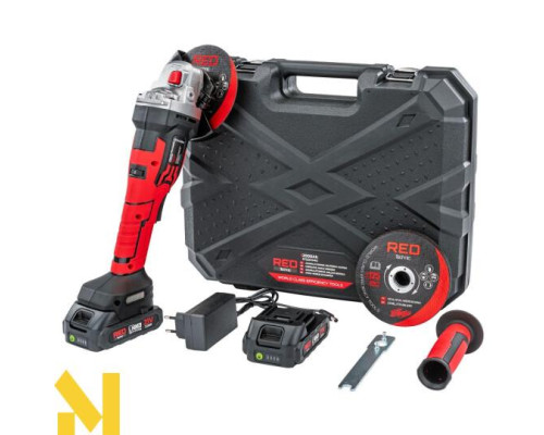 Болгарка (кутова шліфмашина) акумуляторна RED TECHNIC RTSZK0140