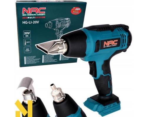 Фен технічний акумуляторний NAC HG-LI-20V (без АКБ иа ЗП)