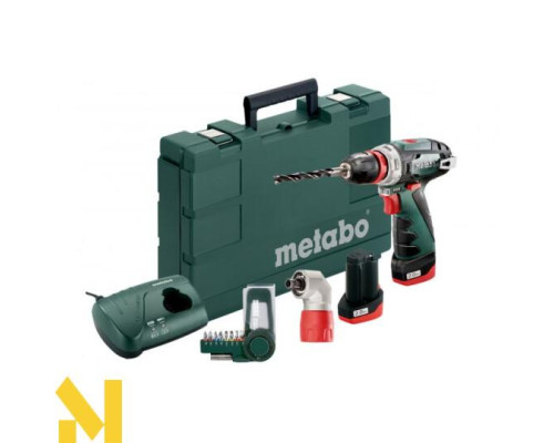 Акумуляторний шуруповерт Metabo PowerMaxx BS Quick Basic SET