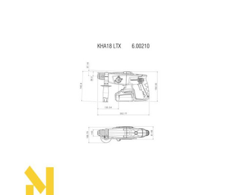 Перфоратор акумуляторний Metabo KHA 18 LTX (без АКБ та ЗП + MetaLoc)