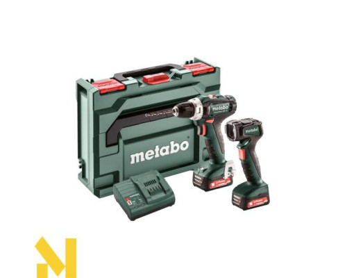 Шуруповерт акумуляторний Metabo PowerMaxx BS 12 V BS Basic Set + ULA (601036900)