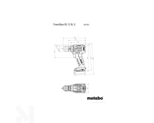 Шуруповерт акумуляторний Metabo Powermaxx BS 12 BL Q (без АКБ та ЗП)