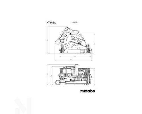 Пила занурювальна Metabo KT 66 BL