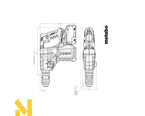 Перфоратор акумуляторний Metabo KH 18 LTX BL 28 Q (2x5.5 Аг + ЗП + кейс)